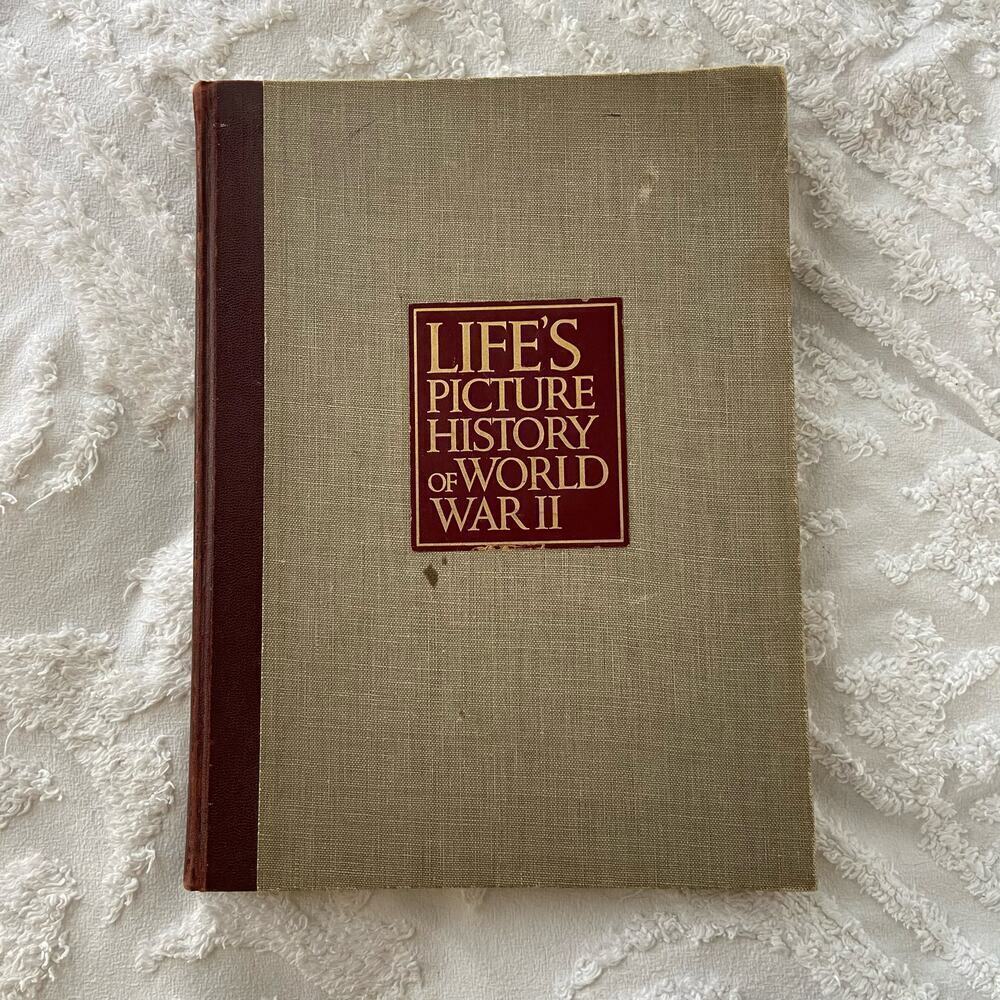 LIFE'S PICTURE HISTORY OF WORLD WAR II Book 1950 1st Edition Hardcover
